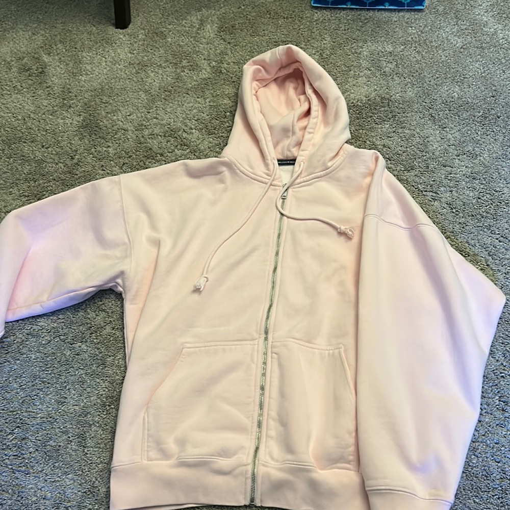 Brandy Melville pink oversized hoodie